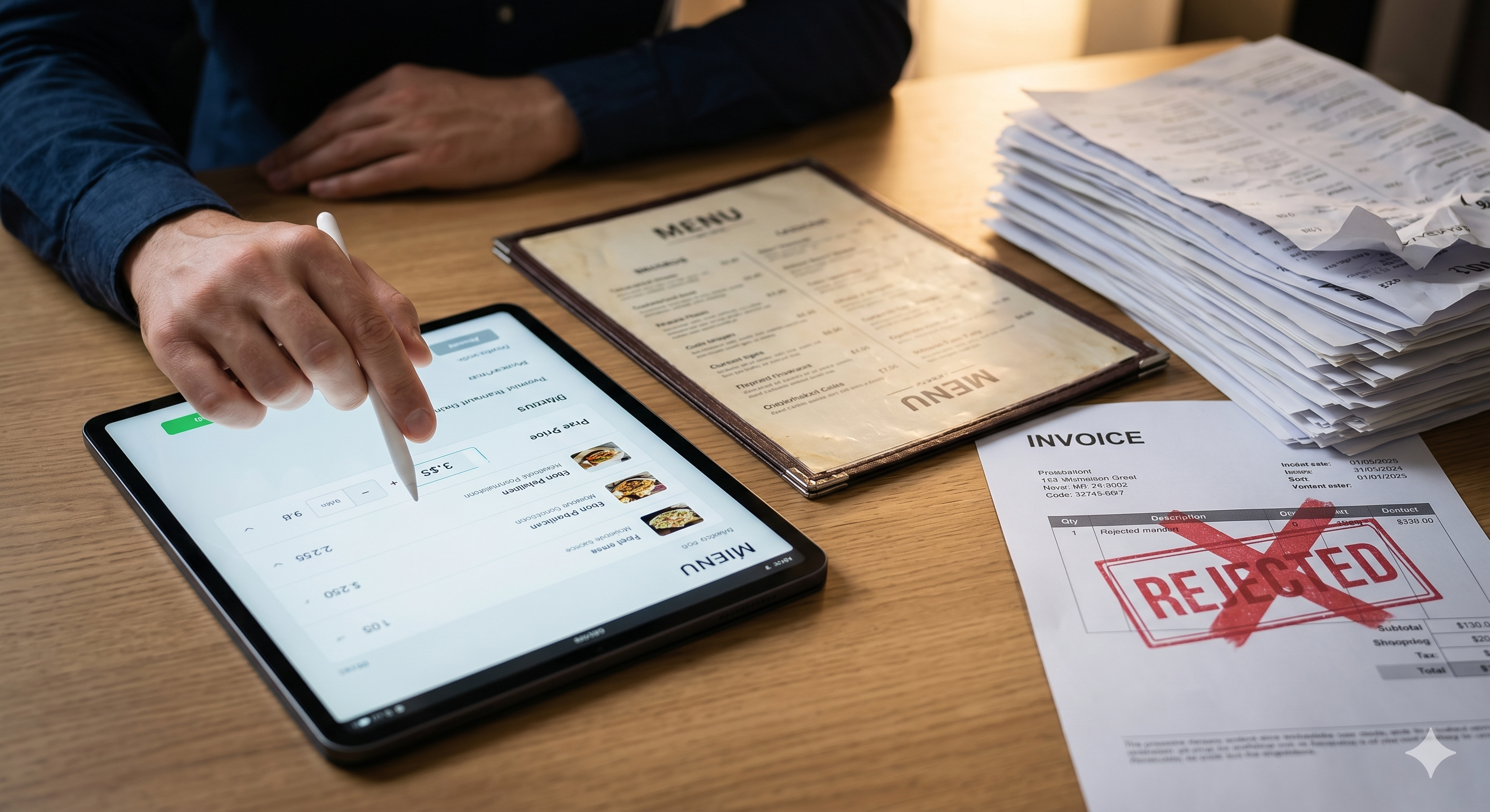 Como atualizar o cardápio do restaurante sem reimprimir tudo toda vez