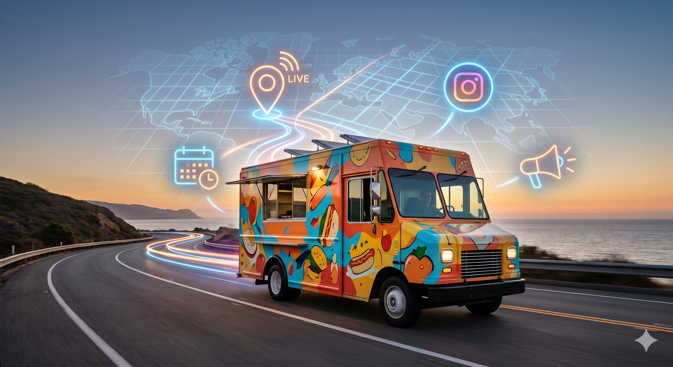 Presença digital para food truck: o guia de quem não tem endereço fixo